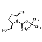 CAS#: 790689-62-2， 2-Methyl-2-propanyl (2R,5R)-2-(hydroxymethyl)-5-methyl-1-pyrrolidinecarboxylate