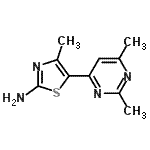 CAS#: 790706-79-5， 5-(2,6-Dimethyl-4-pyrimidinyl)-4-methyl-1,3-thiazol-2-amine