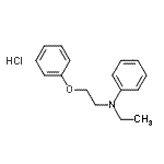 structure of CAS# 79084-84-7, N-Ethyl-N-(2-phenoxyethyl)aniline hydrochloride (1:1);N-ethyl-N-(2-phenoxyethyl)aniline, hydrochloride