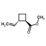 CAS#: 79091-86-4， Methyl (1R,2S)-2-vinylcyclobutanecarboxylate