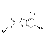 CAS#: 791054-53-0， Ethyl 5-amino-7-methyl-1-benzofuran-2-carboxylate