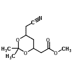 CAS#: 791115-50-9， Methyl [6-(cyanomethyl)-2,2-dimethyl-1,3-dioxan-4-yl]acetate