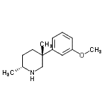 CAS#: 791744-05-3， (2R,5R)-5-(3-Methoxyphenyl)-2,5-dimethylpiperidine