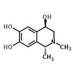 CAS#: 79201-25-5， (1R,4R)-1,2-Dimethyl-1,2,3,4-tetrahydro-4,6,7-isoquinolinetriol