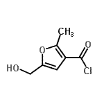 CAS#: 79347-69-6， 5-(Hydroxymethyl)-2-methyl-3-furoyl chloride