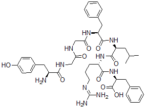CAS#: 79358-92-2， L-Tyrosylglycylglycyl-L-phenylalanyl-L-leucyl-L-arginyl-L-Phenylalanine
