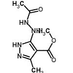 CAS#: 793653-12-0， methyl 3-(N'-acetylhydrazino)-5-methyl-2H-pyrazole-4-carboxylate