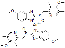 CAS#: 793668-08-3， 5-Methoxy-2-[(S)-[(4-methoxy-3,5-dimethyl-2-pyridinyl)methyl]sulfinyl]-1H-Benzimidazole zinc salt