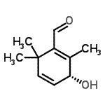 CAS#: 79406-08-9， (3R)-3-Hydroxy-2,6,6-trimethyl-1,4-cyclohexadiene-1-carbaldehyde