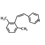 CAS#: 794472-23-4， 4-[(Z)-2-(2,6-Dimethylphenyl)vinyl]pyridine