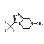 CAS#: 794479-17-7， 7-Methyl-3-(trifluoromethyl)-5,6,7,8-tetrahydro[1,2,4]triazolo[4,3-a]pyrazine