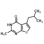 CAS#: 795293-69-5， 5-Isobutyl-2-methylthieno[2,3-d]pyrimidin-4(3H)-one