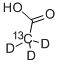 structure of CAS# 79562-15-5, Acetic Acid-2-13C,2,2,2-D3
