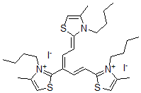 CAS#: 79574-11-1， 3-Butyl-2-[(1E,3Z,5E)-1-(3-Butyl-4-Methyl-1,3-Thiazol-3-Ium-2-Yl)-5-(3-Butyl-4-Methyl-1,3-Thiazol-2-Ylidene)Penta-1,3-Dien-3-Yl]-4-Methyl-1,3-Thiazol-3-Ium Diiodide