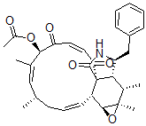 CAS#: 79648-72-9， (1E,4S,5E,7R,9E,11aR,14S,14aR,15S,15aR,16aS,16bR)-7-(Acetyloxy)-4,7,14,14a,15,15a,16a,16b-octahydro-4,6,15,15a-tetramethyl-14-(phenylmethyl)-3H-Cyclotridec(d)oxireno(f)isoindole-8,11,12(13H)-trione