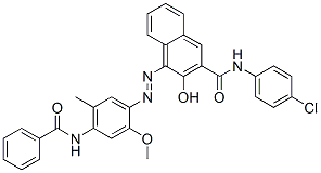 CAS#: 79665-29-5， 4-[[4-(Benzoylamino)-2-Methoxy-5-Methylphenyl]Azo]-N-(4-Chlorophenyl)-3-Hydroxynaphthalene-2-Carboxamide