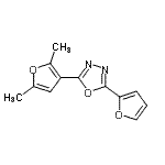CAS#: 796850-12-9， 2-(2,5-Dimethyl-3-furyl)-5-(2-furyl)-1,3,4-oxadiazole