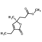 CAS#: 796866-54-1， Methyl 3-[(2R)-4-ethyl-2-methyl-5-oxo-2,5-dihydro-2-furanyl]propanoate