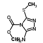 CAS#: 79741-99-4， Methyl 3-amino-5-(methylsulfanyl)-4H-1,2,4-triazole-4-carboxylate