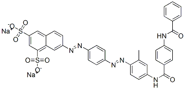 CAS#: 79770-26-6， Disodium 7-[4-[4-[[4-(Benzoylamino)Benzoyl]Amino]-2-Methylphenyl]Diazenylphenyl]Diazenylnaphthalene-1,3-Disulfonate