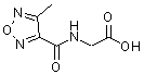 结构式 CAS# 797806-70-3, N-[(4-甲基-1,2,5-恶二唑-3-基)羰基]甘氨酸