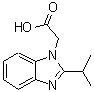 structure of CAS# 797812-91-0, (2-Isopropyl-1H-benzimidazol-1-yl)acetic acid;(2-Isopropyl-1H-benzimidazol-1-yl)aceticacid;(2-Isopropyl-benzoimidazol-1-yl)-acetic acid;1H-benzimidazole-1-acetic acid, 2-(1-methylethyl)