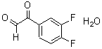 structure of CAS# 79784-34-2, 3,4-Difluorophenylglyoxal Hydrate;2-(3,4-Difluorophenyl)-2-Oxo-Acetaldehyde;2-(3,4-Difluorophenyl)-2-Keto-Acetaldehyde;2-(3,4-Difluorophenyl)-2-Oxo-Ethanal