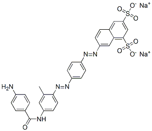 CAS#: 79793-03-6， Disodium 7-[4-[4-[(4-Aminobenzoyl)Amino]-2-Methylphenyl]Diazenylphenyl]Diazenylnaphthalene-1,3-Disulfonate