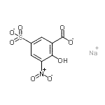 CAS#: 79817-69-9， 2-hydroxy-3-nitro-5-sulfonato-Benzoate sodium salt (1:1)