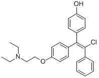 CAS#: 79838-51-0， 4-[(E)-2-Chloro-1-[4-(2-Diethylaminoethoxy)Phenyl]-2-Phenylethenyl]Phenol