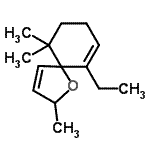 CAS#: 79893-63-3， 6-Ethyl-2,10,10-trimethyl-1-oxaspiro[4.5]deca-3,6-diene