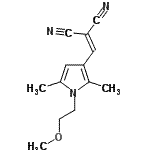 CAS#: 799253-17-1， {[1-(2-Methoxyethyl)-2,5-dimethyl-1H-pyrrol-3-yl]methylene}malononitrile