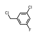 structure of CAS# 79944-65-3, 1-Chloro-3-(chloromethyl)-5-fluorobenzene;3-Chloro-5-fluorobenzyl chloride