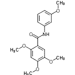 CAS 登录号：79966-74-8， 2,4,5-三甲氧基-N-(3-甲氧基苯基)苯甲酰胺