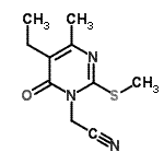 CAS#: 799801-37-9， [5-Ethyl-4-methyl-2-(methylsulfanyl)-6-oxo-1(6H)-pyrimidinyl]acetonitrile