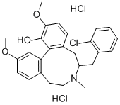 CAS#: 79989-21-2， (-)-6,7,8,9-Tetrahydro-6-((2-Chlorophenyl)Methyl)-2,12-Dimethoxy-7-Methyl-5H-Dibenz(d,f)Azonin-1-Ol Hydrochloride
