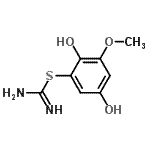 CAS#: 801170-82-1， 2,5-Dihydroxy-3-methoxyphenyl carbamimidothioate