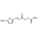 CAS#: 801237-02-5， 2-Amino-2-oxoethyl (2E)-3-(5-methyl-2-furyl)acrylate