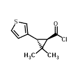 CAS 登录号：80138-93-8， (1R,3R)-2,2-二甲基-3-(3-噻吩基)环丙烷甲酰氯