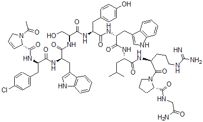 CAS#: 80152-22-3， Ac-Dehydro-Pro(1)-4-Cl-Phe(2)-Trp(3,6)-LHRH