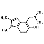 CAS#: 802029-39-6， 4-[(Dimethylamino)methyl]-1,2-dimethyl-1H-indol-5-ol