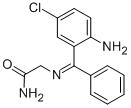 CAS#: 80222-81-7， (E)-2-(((2-Amino-5-chlorophenyl)phenylmethylene)amino)acetamide
