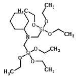 CAS#: 80228-87-1， N,N-bis(triethoxysilylmethyl)cyclohexanamine