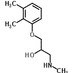 CAS 登录号：802287-59-8， 1-(2,3-二甲基苯氧基)-3-(甲基氨基)-2-丙醇