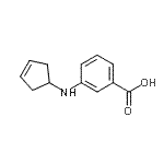 CAS#: 80231-19-2， 3-(3-Cyclopenten-1-ylamino)benzoic acid