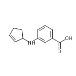 CAS#: 80231-21-6， 3-(2-Cyclopenten-1-ylamino)benzoic acid