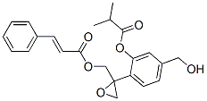 CAS#: 80235-04-7， (E)-3-Phenylpropenoic Acid [2-[4-(Hydroxymethyl)-2-(2-Methyl-1-Oxopropoxy)Phenyl]Oxiranyl]Methyl Ester