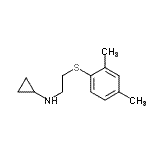 CAS#: 802554-36-5， N-{2-[(2,4-Dimethylphenyl)sulfanyl]ethyl}cyclopropanamine