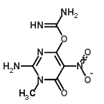 CAS#: 802560-75-4， 2-Amino-1-methyl-5-nitro-6-oxo-1,6-dihydro-4-pyrimidinyl carbamimidate