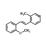 CAS#: 802619-64-3， 4-[(E)-2-(2-Methoxyphenyl)vinyl]-3-methylpyridine